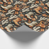 Papier Cadeau Bottes Et Cactus (Coin)