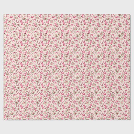 Papier Cadeau Bottes Nœuds et Petits Orteils (Plat)