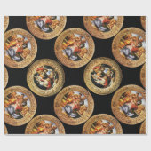 PAPIER CADEAU BOTTICELLI MADONNA DE POMEGRANATE ET MAGNIFIQUE (Plat)