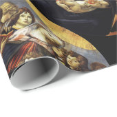 PAPIER CADEAU BOTTICELLI MADONNA DE POMEGRANATE ET MAGNIFIQUE (Coin rond)