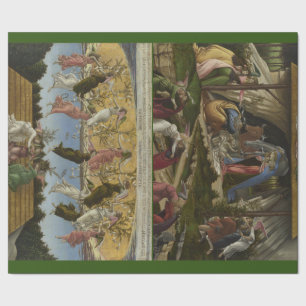 Papier Cadeau Botticelli's Mystic Nativité Cadeau de Noël WRAP