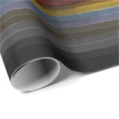 Papier Cadeau Bouche D'Aquarelle Sale De Couleur Pop D'Art Abstr (Coin rond)