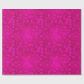 Papier Cadeau Bouche de Noël moderne néon magenta rose (Plat)