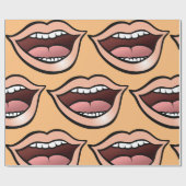 Papier Cadeau Bouche ouverte (Plat)