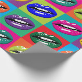 Papier Cadeau Bouche pop-art (Coin)