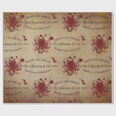 Papier Cadeau Boucher personnalisé déplaisant (Plat)