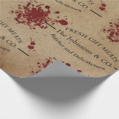 Papier Cadeau Boucher personnalisé déplaisant (Coin)