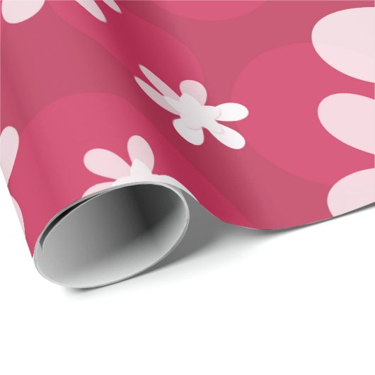 Papier Cadeau Bouches blanches (Coin rond)