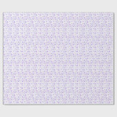 Papier Cadeau Bouches violettes pastel (Plat)