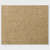 Papier Cadeau Bouchon Avec Papier D'Enveloppement De Texture Lin (Plat)