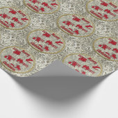 Papier Cadeau Boucle de ceinture rodéo en argent (Coin)