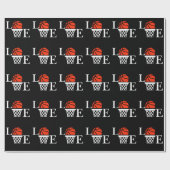 Papier Cadeau Boucles de basket-ball, Lecteur de basket-ball Cad (Plat)