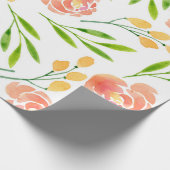 Papier Cadeau Boucles de fleurs (Coin)