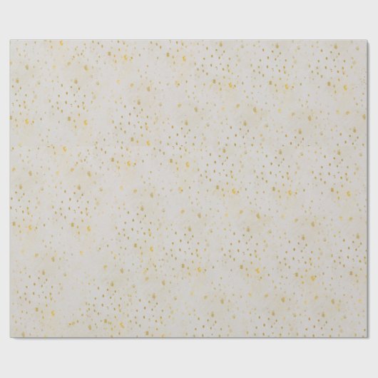 Papier Cadeau Boucles d'or Splashed sur Crème, Papier d'envelopp (Plat)
