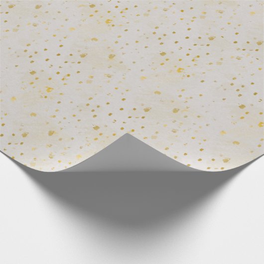Papier Cadeau Boucles d'or Splashed sur Crème, Papier d'envelopp (Coin)