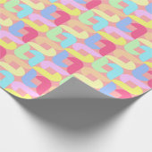 Papier Cadeau Boucles Rétro Pastel (Coin)