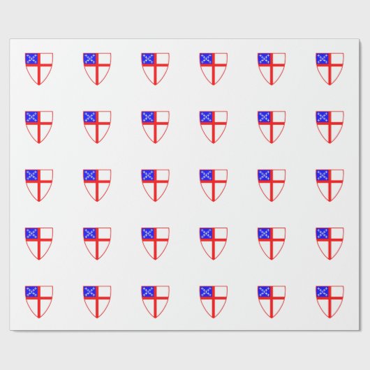 Papier Cadeau Bouclier épiscopal (Plat)