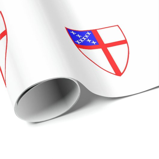 Papier Cadeau Bouclier épiscopal (Coin rond)