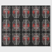 Papier Cadeau Bouclier Knights (Plat)