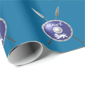 Papier Cadeau Bouclier Maccabee Et Paroles (Coin rond)