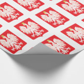 Papier Cadeau Bouclier polonais de rouge d'Eagle (Coin)