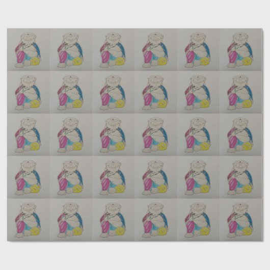 Papier Cadeau Bouddha (Plat)