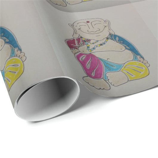 Papier Cadeau Bouddha (Coin rond)