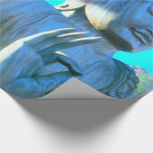 Papier Cadeau bouddha bleu (Coin)