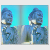 Papier Cadeau bouddha bleu (Plat)