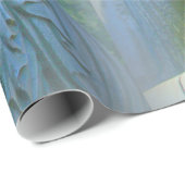 Papier Cadeau bouddha bleu (Coin rond)