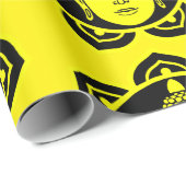 Papier Cadeau Bouddha décoratif (Coin rond)