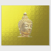 Papier Cadeau bouddha en or (Plat)