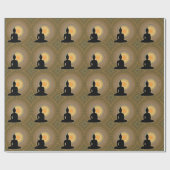 Papier Cadeau Bouddha sur le mandala (Plat)