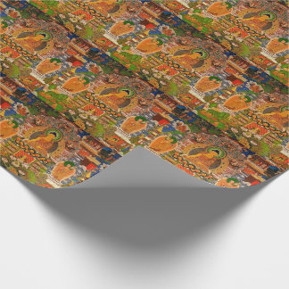 Papier Cadeau Bouddhisme bouddhiste de Bouddha bénissant le