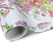 Papier Cadeau Boudoir de Marie Antoinette (Coin rond)