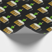 Papier Cadeau bougie d'anniversaire en bière (Coin)