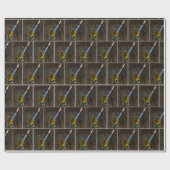 Papier Cadeau Bougie d'anniversaire en Whiskey (Plat)