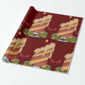 Papier Cadeau Bougie de Noël (Déroulé)