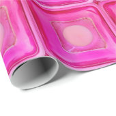 Papier Cadeau Bougie, Sweet Rose Love Lumière aux chandelles (Coin rond)