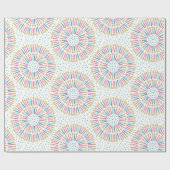 Papier Cadeau Bougies d'Anniversaire Concentré Moderne - Papier  (Plat)