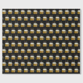 Papier Cadeau bougies d'anniversaire dans du papier d'emballage  (Plat)