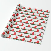 Papier Cadeau Bougies de Noël (Déroulé)