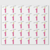 Papier Cadeau Bougies-Un d'anniversaire an (Plat)