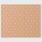 Papier Cadeau Bouillie de chocolat rose (Plat)