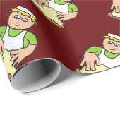 Papier Cadeau Boulangère boulangère pour le pain de cuisson (Coin rond)
