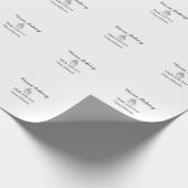 Papier Cadeau boulangerie maison ajouter votre nom de texte pers (Coin)