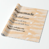 Papier Cadeau Boulangerie maison faite avec amour ajouter texte  (Déroulé)