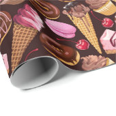 Papier Cadeau Boulangerie Papier à éplucher (Coin rond)