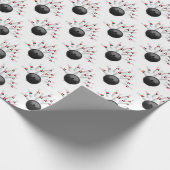Papier Cadeau boule de bowling et épingles sur blanc (Coin)