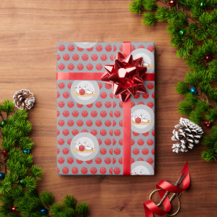 Papier Cadeau Boule de bowling frappant les quilles avec motif d